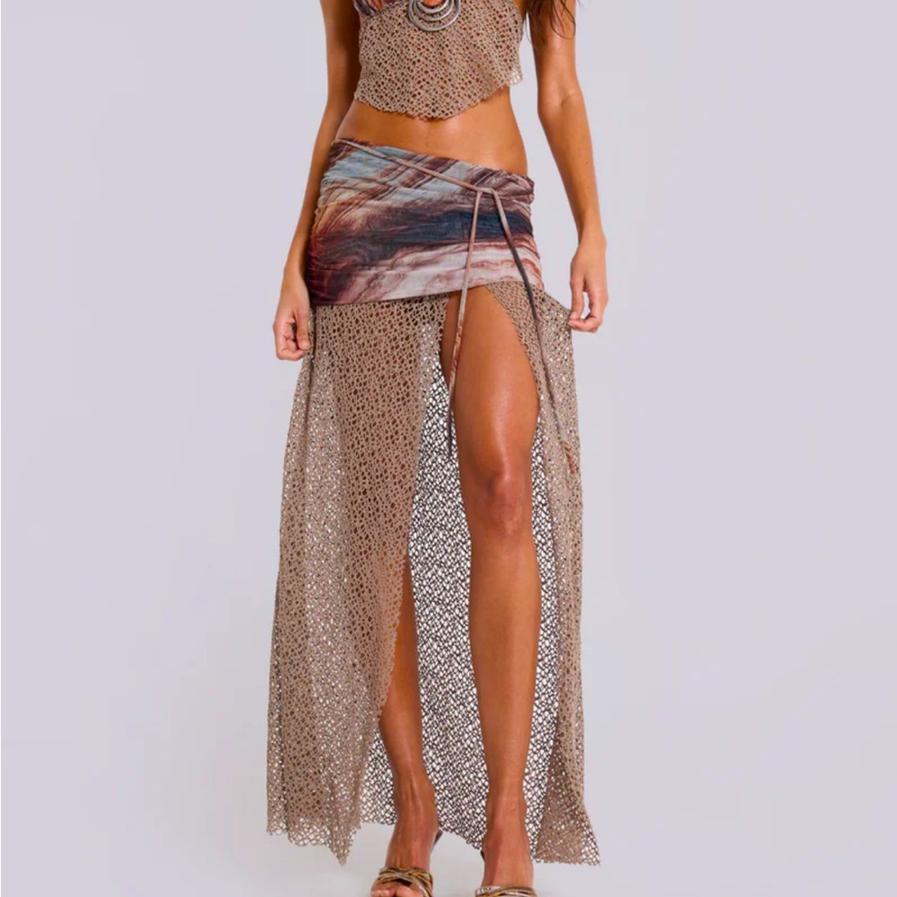 Jaded London Kumina Layered Maxi Skirt